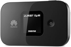 Huawei E5577 noir 4G LTE 150 mégabit/s Modem Hotspot WiFi USB, Batterie 1.500 mAh, 2 x TS9