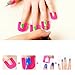 26 Pcs of 10 Sizs Reusable Spill Resistant Manicure Finger Cover Nail Art Polish Guide Stencil Shield
