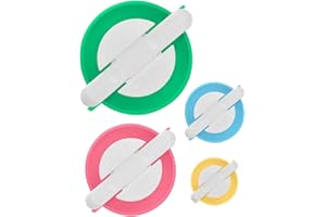 FEBBYA Pom Pom Maker,4 Stück PomPom Making Tool Verschiedene Größen für Wolle Stricken Handwerk DIY PomPom Fluff Balls