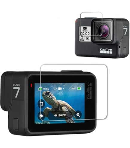 Pellicola Protettiva Vetro Per GoPro Hero 5 Session - 3 Pezzi, Durezza 9H, Anti-Graffio E Anti-Impronte
