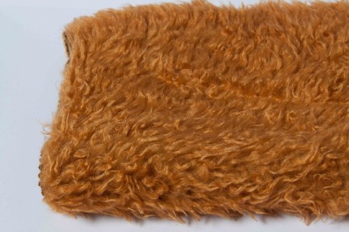 celloexpress Curly Animal Fur Fabric - Honey Beige Sample Size - 15mm Pile Quality Teddy Bear & Soft Toy Making Fabric Fur