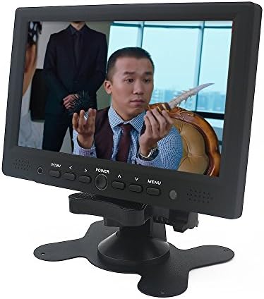 Sourcingbay® TFT Color LCD 7 inch Car/PC Monitor Support Rotating The Screen With HDMI/VGA/AV Input