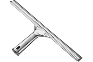 Unger Profesjonalna rakla do czyszczenia okien i szkła ze stali nierdzewnej 30 cm – materiały czyszczące, wytrzymała rakla do czyszczenia okien, rezultaty bez smug