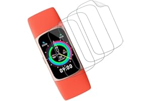 Rcokas für Schutzfolie Fitbit Charge 6 Folie [2 Stück] für Fitbit Charge 6 Displayschutz [Soft TPU] Schutz [HD Displayschutzfolie][Ultra-klar]