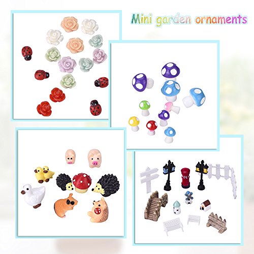 56 Pieces Fairy Garden Accessories Miniatures Ornaments Kit for DIY Dollhouse Decor reviews 56 Pieces Fairy Garden Accessories Miniatures Ornaments Kit for DIY Dollhouse Decor