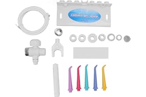 SERLIUM Nicht Elektrische Munddusche Home Wasserhahn Dusche Zahnseide Jet Tips Sicherheitswasserdruck Zahnpflege Reinigungswerkzeug 5 Farben, Munddusche Für Den Familiengebrauch