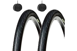 ECOVELO 2 Copertoni 26 x 1.95 + Camere Pneumatici Stradali 50-559 Gomme Slick da Strada Bici Ibrida Mtb Montagna Adulto