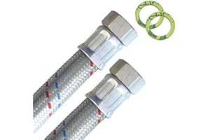 H2O-FLEX Tuyau Blindé 3/4"REMPL. x 3/4"REMPL. (DN19) - 1,50m / 1.500mm