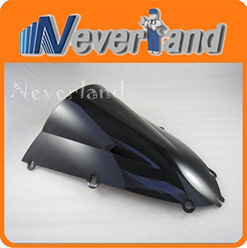Aridox(TM) Black Motorcycle Double Bubble Windscreen Windshield For Yamaha YZF 1000 R1 98-99 ABS 1998-1999 C10
