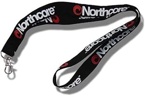 Northcore Surf- und Wassersport-Zubehör - Schlüsselband - Schwarzes Schlüsselband Logo - Stahlclip