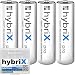 Produktbild kraftmax 4er Pack hybriX pro Set - 4X Mignon AA Hybrid Akkus in Box - Die Neue Generation von Hybrid Akku Batterien