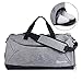 Produktbild LYTIVAGEN Sporttasche 25 Liter Wasserdichte Reisetasche Klassische Fitnesstasche Gym Tasche 46 x 24 x 24cm mit Schuhfach und Nassfach für Damen, Herren, Fitnessstudio, Reisen(Grau)