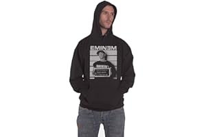 ROCK OFF TRADE Rock Off officially licensed products Eminem Sweat-Shirt À Capuche Arrest Logo Slim Shady Nouveau Officiel Homme Noir