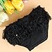 Baby Girl Ruffle Panties Bloomers Diaper Cover Black S