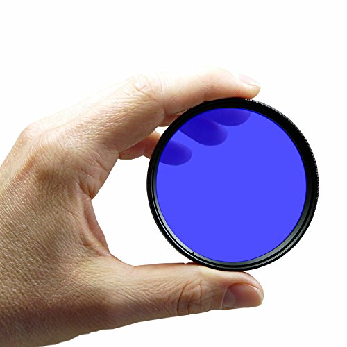 smardy Filtre color   bleu Filtre couleur 67mm pour Canon EOS 40D   5D Mark III   60D   6D   7D   EOS 1D X - Nikon D5100   D5300   D7000   D90 - Olympus E-30 et plus   Chiffon de nettoyage microfibre