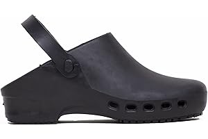 REPOSA Eco - Zuecos Mujer y Hombre en Goma Cómodos, Ligeros y Antishock para Casa, Jardinería y Bricolaje - Chanclas Mujer Anatómicas con Orificios Laterales, Correa Trasera y Efecto Antideslizante