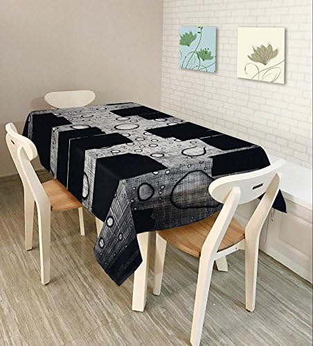 YYHSO 100% Polyester Rectangle Rainbow Colors Tablecloth Forest Starry Sky Fashion Home Dining Table Decorative Cover cloth,Assorted Size , color-3 , 150*210