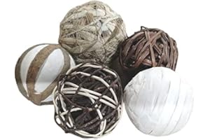 Floralcraft 5x Assorted Accent Decorative Balls - White