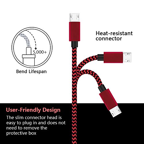Micro USB Cable 4-Pack 1m 2m 2m 3m Edota Cable USB Trenzado de nylon - Cargador Micro USB Sincro y carga usb para Samsung Galaxy S7 Edge S7 S6 Edge S4 S3 Note 5 4 HTC LG Huawei Sony HTC Nokia Nexus Xiaomi Kindle Android Smartphones Micro USB Cable 4-Pack 1m 2m 2m 3m Edota Cable USB Trenzado de nylon - Cargador Micro USB Sincro y carga usb para Samsung Galaxy S7 Edge S7 S6 Edge S4 S3 Note 5 4 HTC LG Huawei Sony HTC Nokia Nexus Xiaomi Kindle Android Smartphones