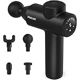 Mebak 7 Muscle Massage Gun, Professional Muscle Massage Gun, 5 Speed Levels &amp; 4 Massage Heads, Massage Gun Suitable for Shoul
