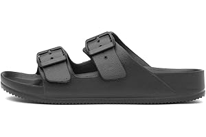 SHOE ZONE - Shelly Womens Black Double Buckle EVA Sandal