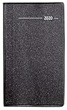 Taschenplaner Metallic schwarz 2020 - Bürokalender - Taschenplaner (9,5 x 16) - 32 Seiten - mit Registerschnitt - separates Adressheft - Terminplaner by 