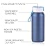Insulated Thermos 8oz Vacuum Stainless Steel Water Bottle with Handle for Commute/Morning Cup/Lunch Bag(Blue, L.&G.)