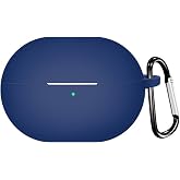 Microsonic Huawei FreeBuds Pro 5 i&ccedil;in Kılıf Askılı Mat Silikon Lacivert [FreeBuds Pro 5 ile Uyumlu Kılıf - Lacivert]