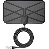 36DBI Antenna TV Interna, 200 km Digitale Antenna DVB-T DVB-T2 con Amplificatore Segnale e Cavo per VHF UHF 1080P 4K FM