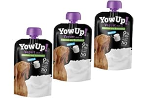 Yogur Natural para Perros YowUp sin añadidos Fuente de Proteinas Sin Lactosa | Snack de Yogurt | ANIMALUJOS (Caja 3 Unidades)