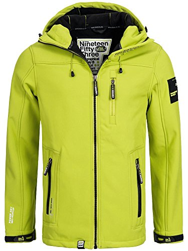 Geographical Norway Herren Outdoor Softshell Funktions Jacke (M, Kiwi)
