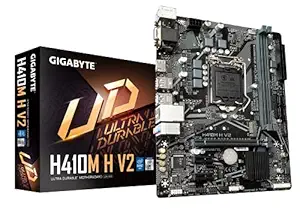 GIGABYTE H410M H V2 Ultra Durable Motherboard with Intel, GbE LAN, Anti-Sulfur Resistor, Smart Fan 5