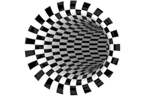 123T SLIPMATS DJ Record Turntable Slipmats CHECK HOLE ILLUSION SLIPMAT x 1 (Single)