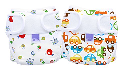 Bambino Mio, Miosoft Nappy Cover, Traffic Jam & Summer, Size 1 (2pack)