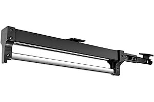 MAFAGE Pull Out Clothes Hanger Rail Rack, Adjustable Heavy Duty Steel Clothes Storage Hanger Rack Bar for Wardrobe (Black 547mm)