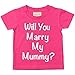 Will You Marry My Mummy? Pink Tshirt Baby Toddler Kids Available in Sizes 0-6 Months to 14-15 Years Proposal