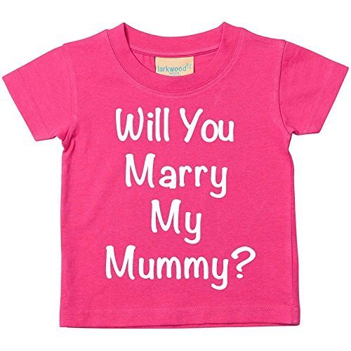 Will You Marry My Mummy? Pink Tshirt Baby Toddler Kids Available in Sizes 0-6 Months to 14-15 Years Proposal