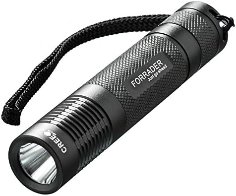 YaPeach Mini LED Handheld Flashlight, HG01 Pocket Aluminum Torch Super Bright 5 Modes CREE LED Waterproof Hand Tool for Outdoor Camping Hiking Indoor Lighting 18650 Battery USB Charger (Flashlight Kit)