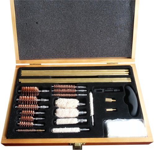 Savage Island Kit de Nettoyage pour Arme à feu dans Une boîte en Bois