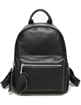 Caige Mädchen arbeiten echtes Leder-Schulter-Beutel-Rucksack College-Leger Daypack Schultertasche Damen Messenger...