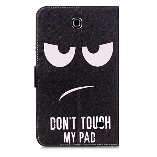 Galaxy Tab 4 7.0 Hülle Case,Galaxy Tab 4 7.0 Ledertasche,Ukayfe Muster Ledertasche Schutzhülle Leder Tasche für Samsung Galaxy Tab 4 7.0,Bunt Muster Design Slim Fit Folio PU leder Flip Cover im Bookstyle Kunstleder Schutzhülle Cover Tasche für Samsung Galaxy Tab 4 7.0 SM-T230 / T231Tablet mit 1 x Schwarze Eingabestift with 1 x Black Stylus (Don’t Touch My Pad) - 2