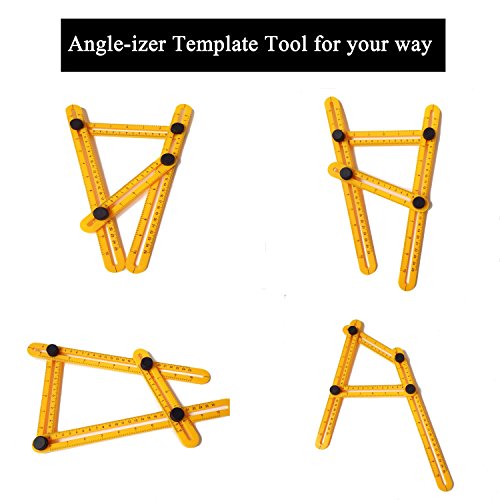 Angle izer Schablone Werkzeug, Vonimus Multi-Angle Messlineal, Lineal Vorlage Angleizer Allgemein für Bastler, Bauherren, Handwerker - 6