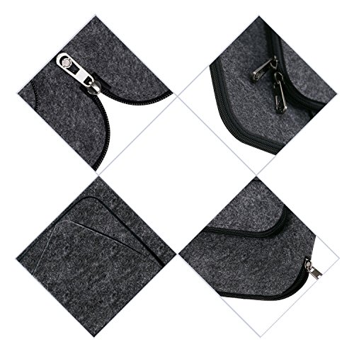 Ropch 15 Zoll Laptoptasche  Filz Tragbare Notebooktasche Handtasche Laptop Schutzh  lle Sleeve H  lle Tasche f  r Acer   Asus   Dell   HP   Lenovo - D