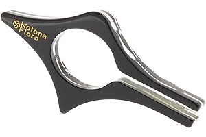 Kotona Floro - Marcapáginas Originales Artesanal con doble uso – Separador de páginas Libro Pulgar – Punto de Libro - Regalo Lectores – Accesorios Libros para Lectura Comoda (Blanco)