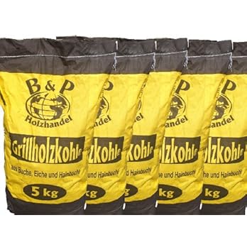5 X 5kg Sack Holzkohle Im Karton 113kg