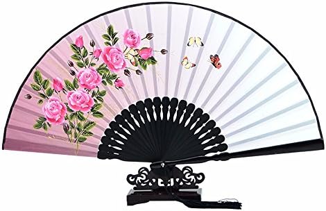 Chinese style retro silk women folding fan / ornament / Accessories (Fly butterfly)