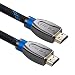 Produktbild KPA-tech HDMI Kabel 2m-blue HDMI 2.0 / 1.4a kompatibel High Speed mit Ethernet (Neuster Standard) ARC 3D 4K Ultra HD (1080p/2160p)