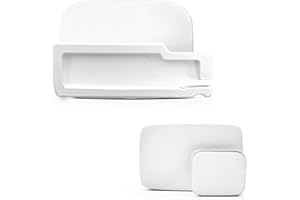 Generico Soporte para Peaje de Autopista Compatible con Via-T, Fulli (Dispositivo Kapsch TRP-4010, Verificar Compatibilidad). 1 Pieza, Blanco