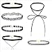 Produktbild Bright Choker Halsketten Set Velvet Halskette Tattoo Halsband Schwarz Halsband 6 Stück