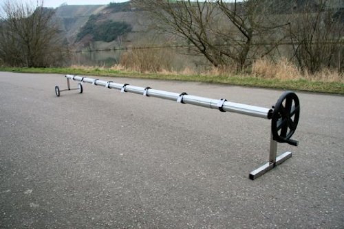 Zelsius – Fahrbares Edelstahl Aufrollsystem, für Solar und Pool Planen und Abdeckungen von 300 bis 570 cm - 2